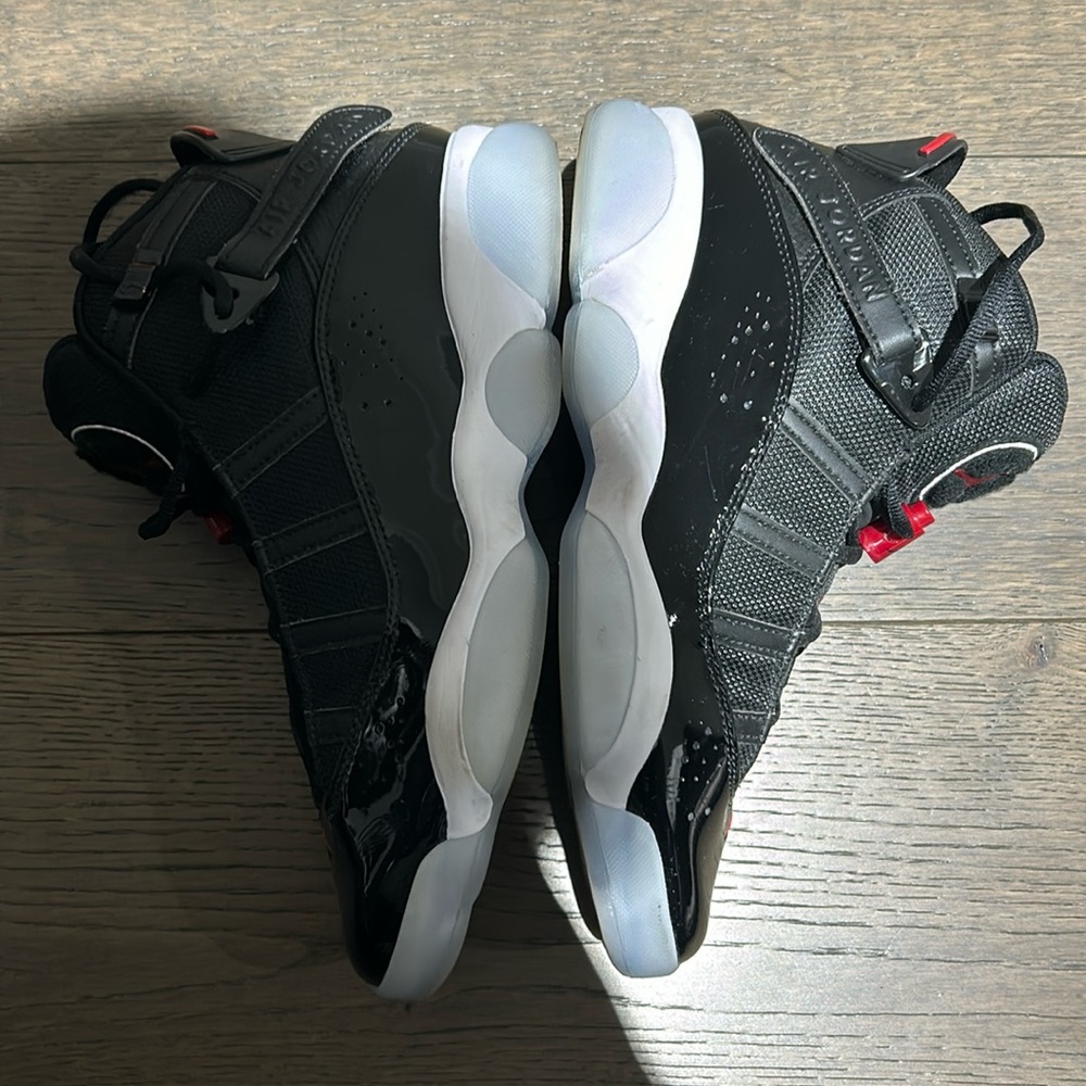 Nike Air Jordan Six Rings Black Patent Leather Sz 8.5 - Picture 9 of 10